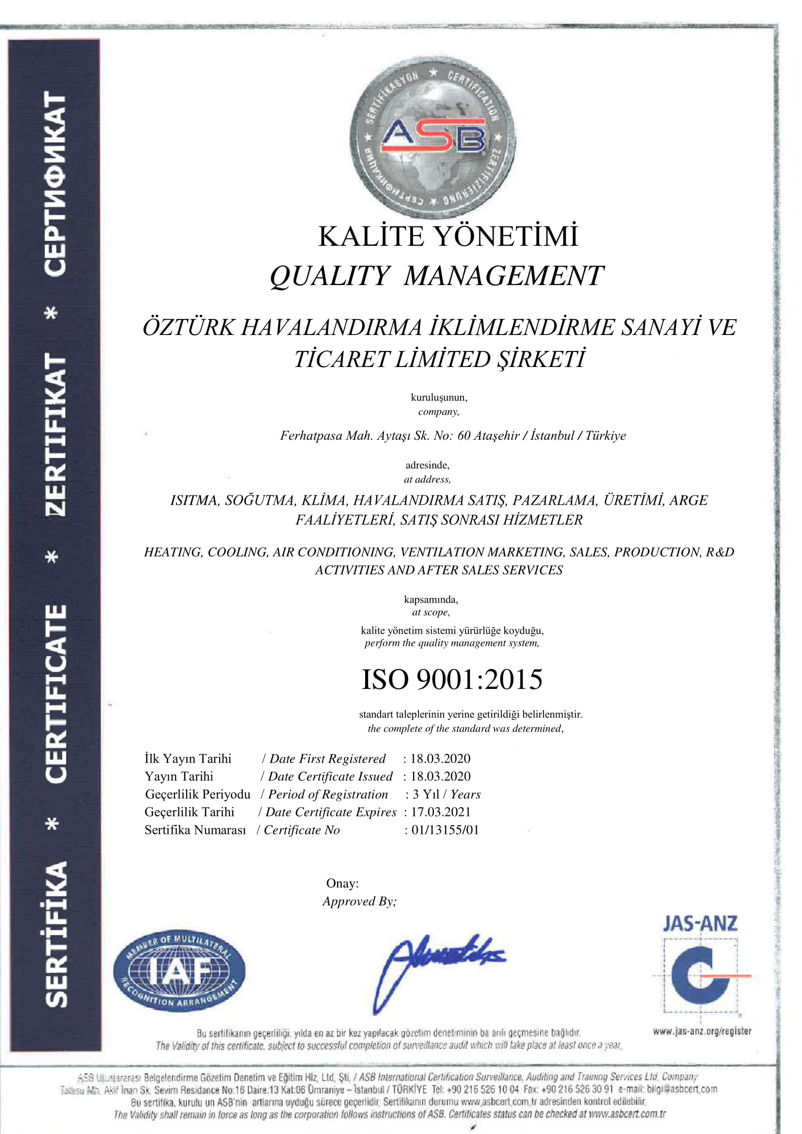 ISO EN 9001:2008